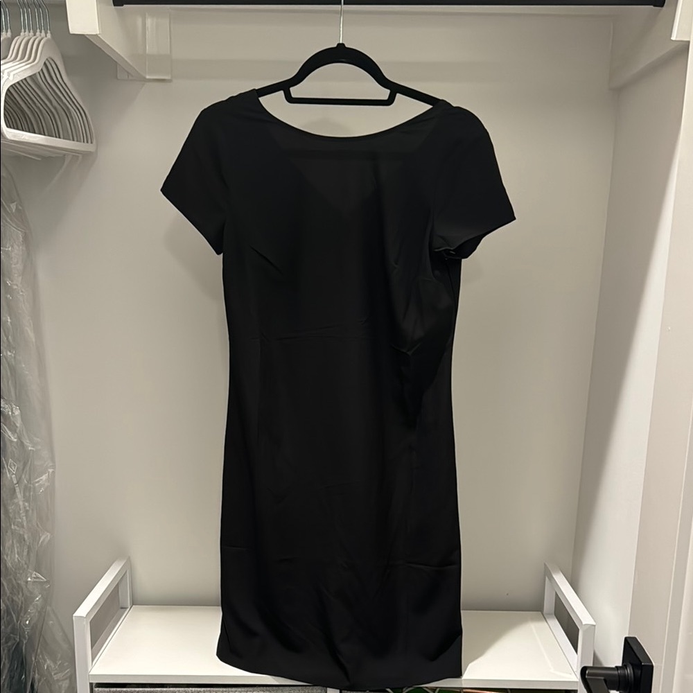 Merona Black Sheath Mini Dress Scoop Neck